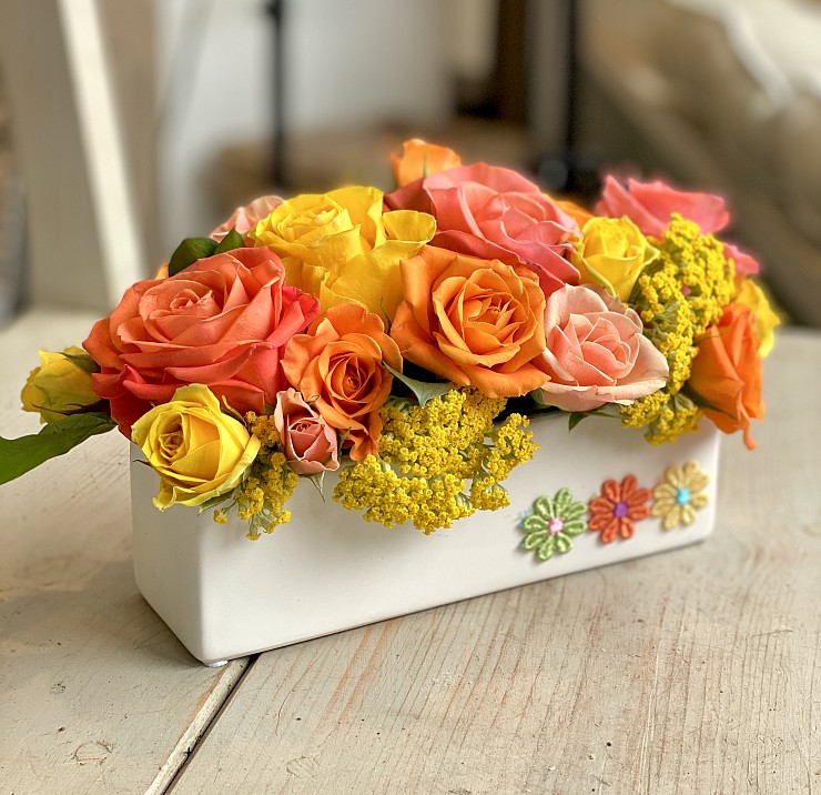 Your Container + Our Flowers = A Design That Reflects Imagination!